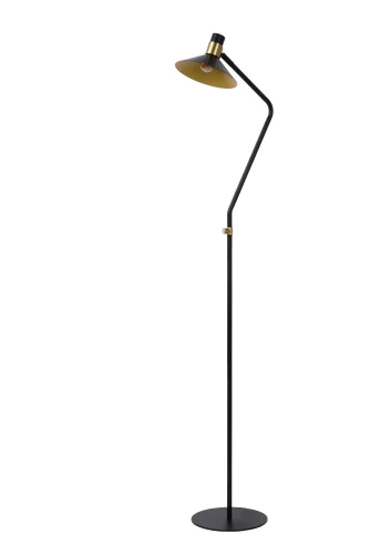 Торшер лофт Pepijn 05728/01/30 Lucide  матовый золото чёрный 1 лампа, основание чёрное в стиле лофт современный
 фото 2
